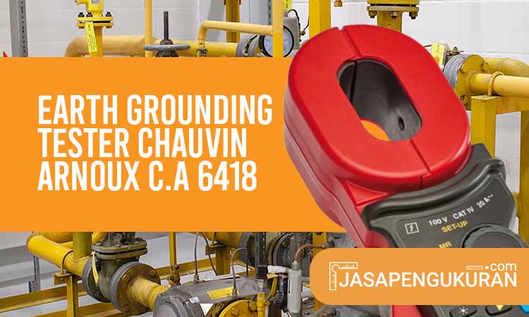earth grounding tester chauvin arnoux c.a 6418